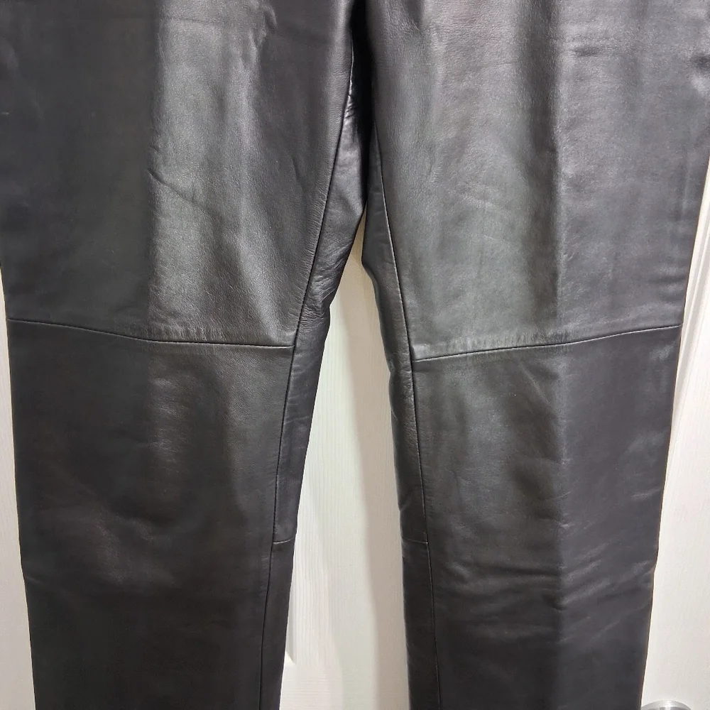Vakko VS2 Lambskin Leather Pants Butter Soft Excellent Condition 6P - Picture 6 of 15